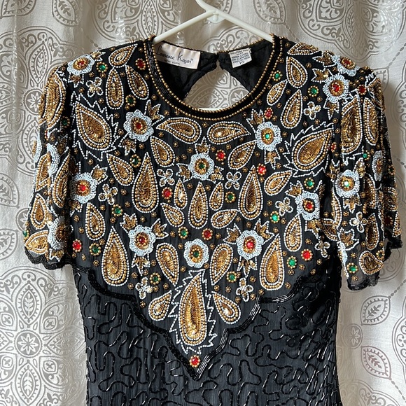 Vintage Sequin Dress size small - Picture 2 of 10